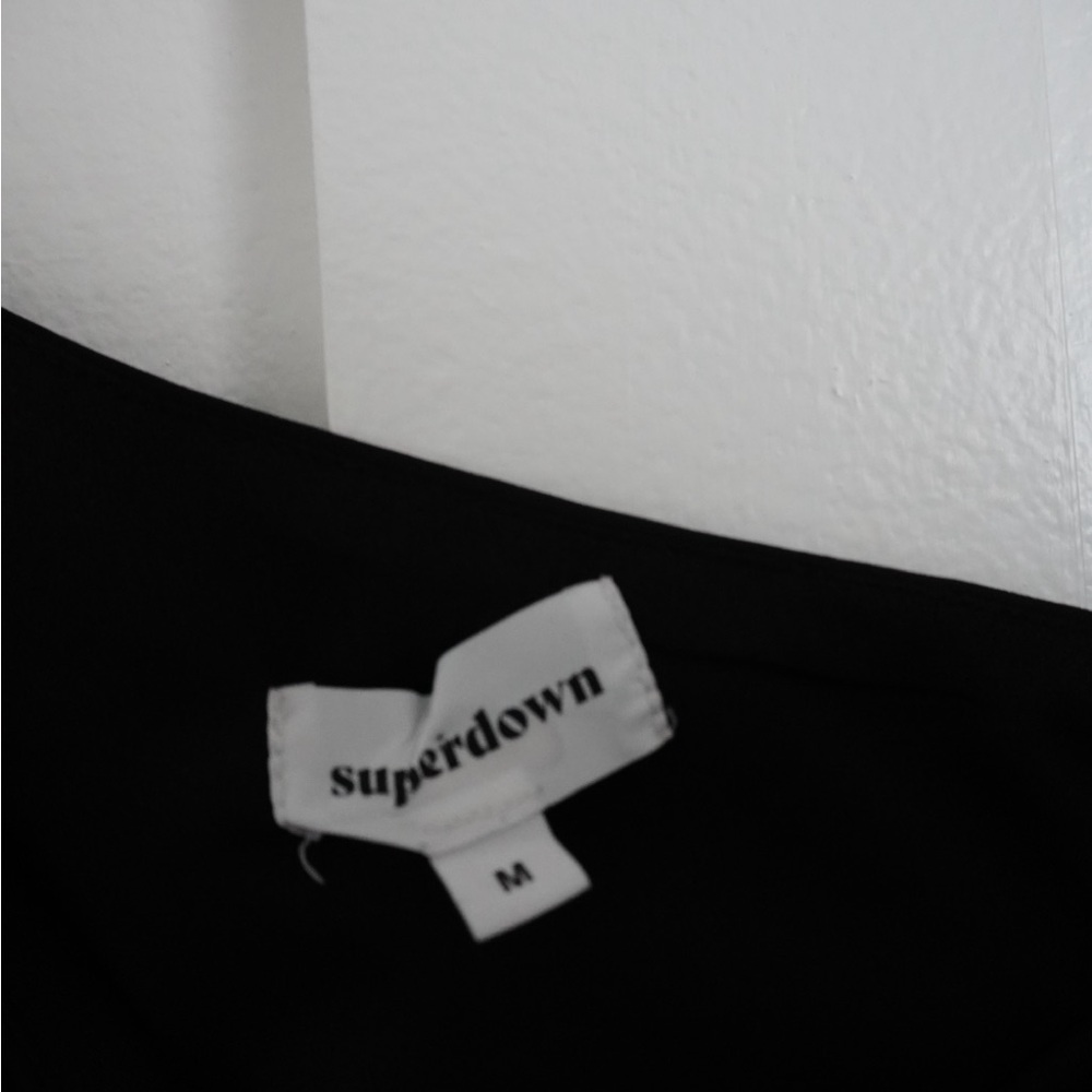 Revolve Superdown Black One Shoulder Mini Dress - image 2